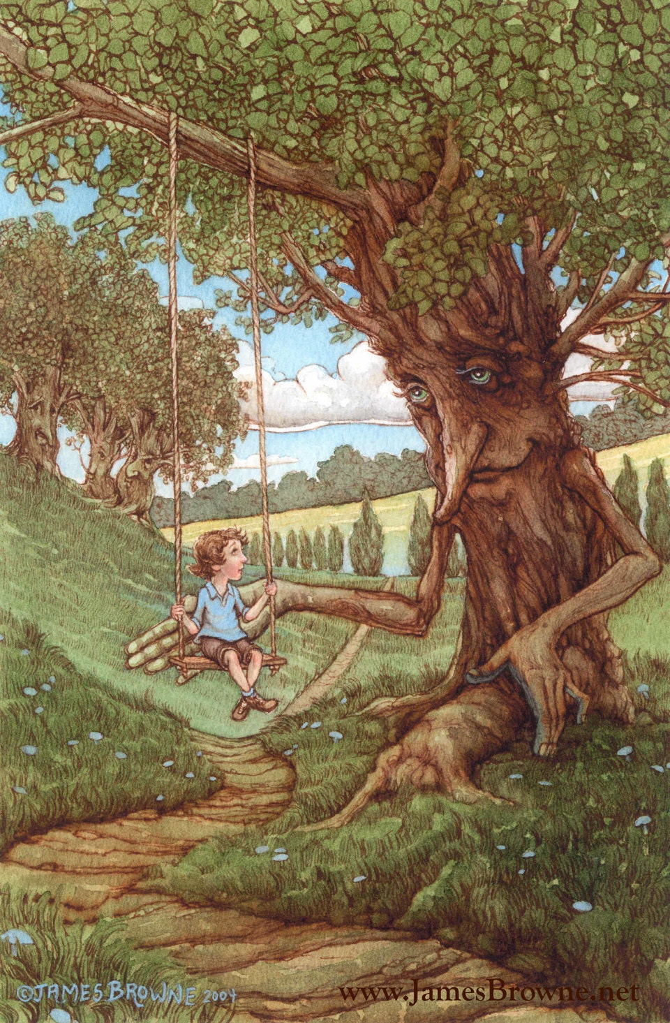 The Gent Boy and Tree Ent 8.5x11 Print