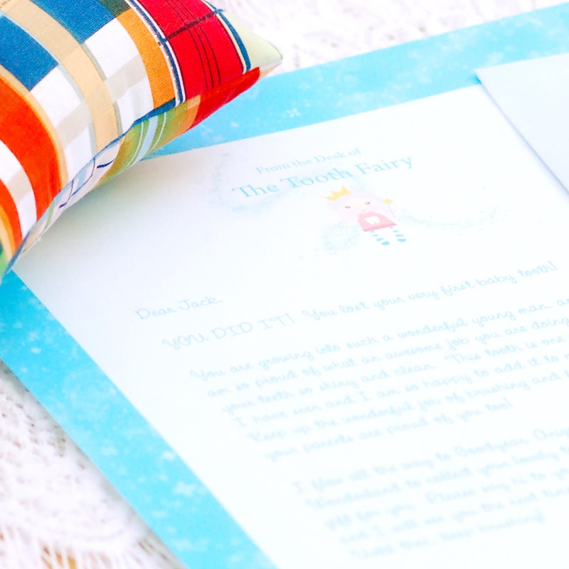 Personalized Tooth Fairy Letter for Boys