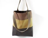 Dark Gray, Olivekhaki, Chocobrown canvas tote, shoulder bag, diaper bag, Design by BagyBags