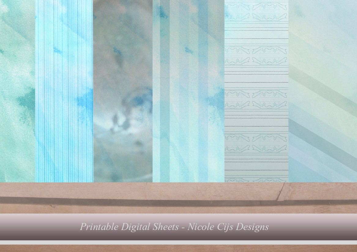 Backgrounds - Shabby Blue: For Gift Wrap, Scrapbooking, Journaling, Paper Goods and Digital Collaging