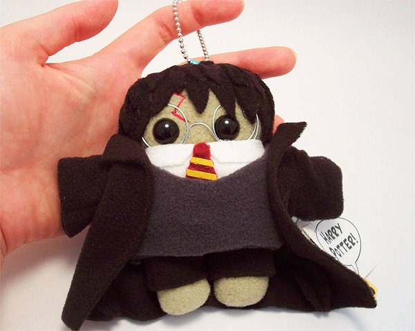 Harry Potter Severus Snape Draco Malfoy Ron Weasley or Hermione Granger Plush Doll Keychain stuffed toy bag charm