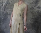1920s Linen Dress Flapper Era
