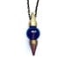 THIRD EYE smoky quartz crystal ball pendulum necklace
