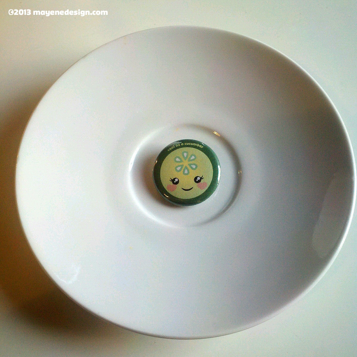 cool as a cucumber small pin