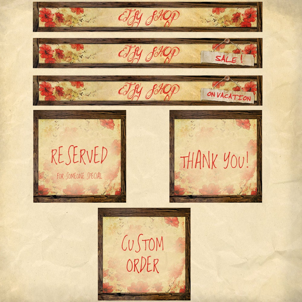 Floral Framed Etsy shop