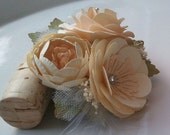 Handmade Paper Flowers - Corsages - Cream - Made To Order - Flower Cluster - Custom Colors Available Il_170x135