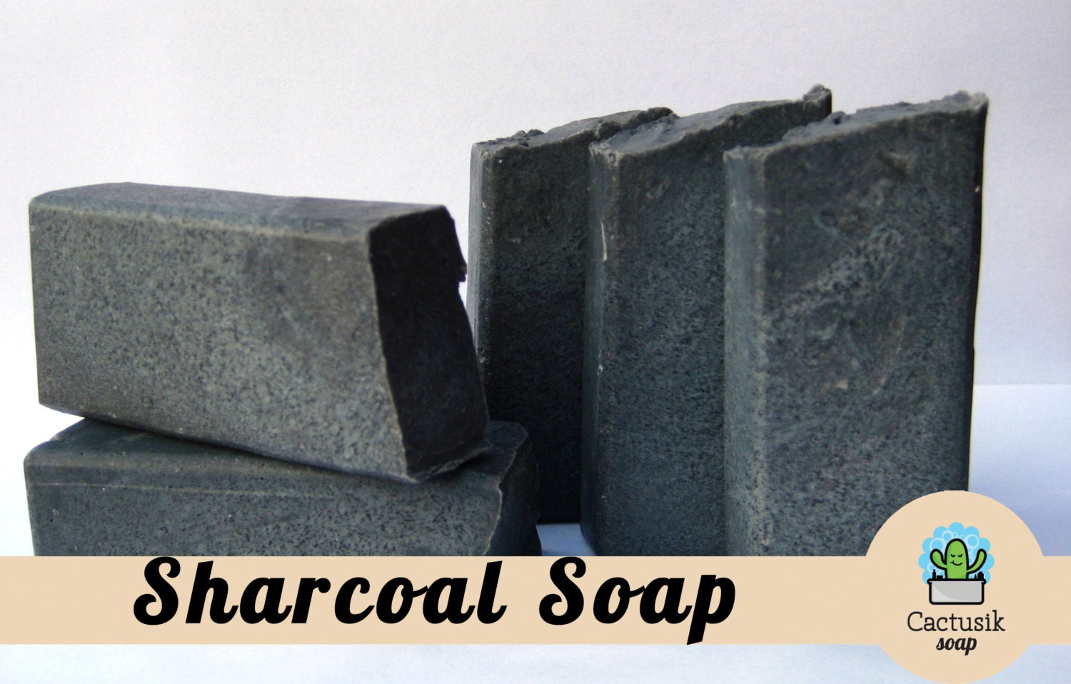 Charcoal Soap- Cold Process Soap - Organic Soap