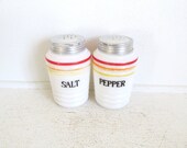 Vintage Striped Salt and Pepper Shakers
