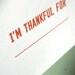 I'm Thankful For Letterpress Card