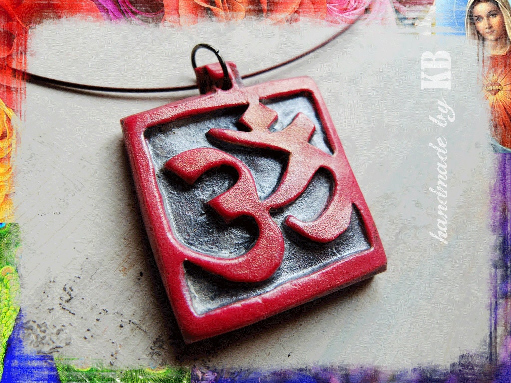 OM Necklace - One of a Kind Yoga Inspired Aum Pendant
