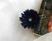 Blue Daisy Rhinestone Paperclip Bookmark Gift Card Holder