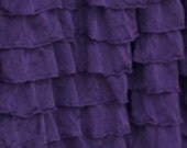 Deep Plum Ruffle Blanket/Photo Prop