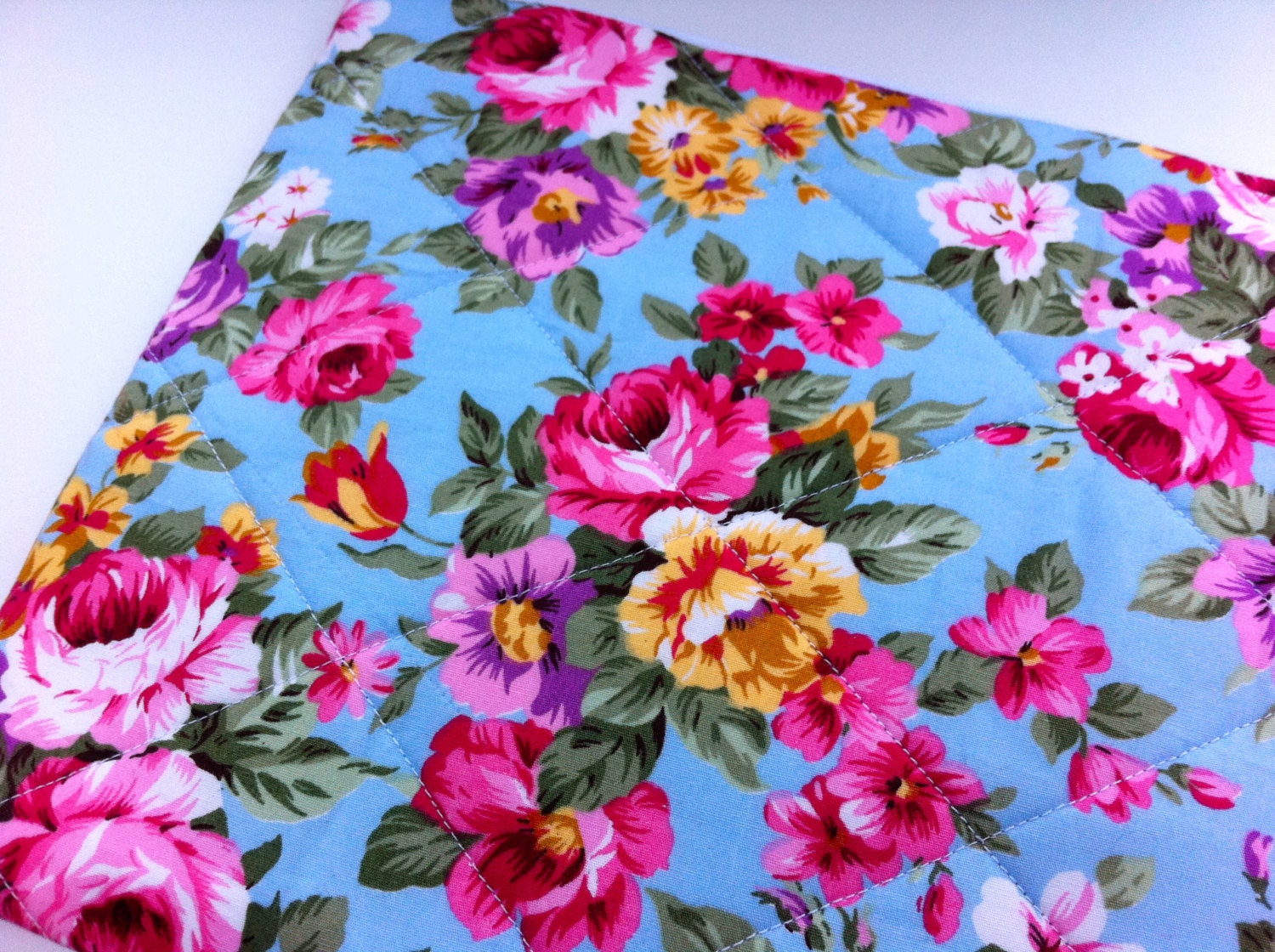 Ipad Quilted Padded Case - Floral