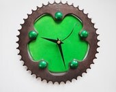 Green Machine Motorcycle Clock