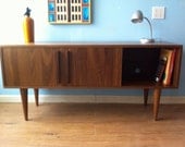 Kasse TV Stand With 12" Legs in Solid Walnut