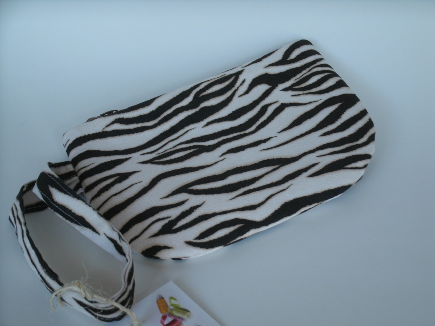 Animal Print  Wristlet/Wallet/Pouch with zipper top and wrist strap