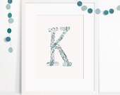Letter K Nursery Print
