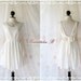 A Party - V Shape Style - Cocktail Wedding Bridal Party Bridesmaid Dinner Dress Warm Ivory Color Deep Back Style Gorgeous Looks M Size