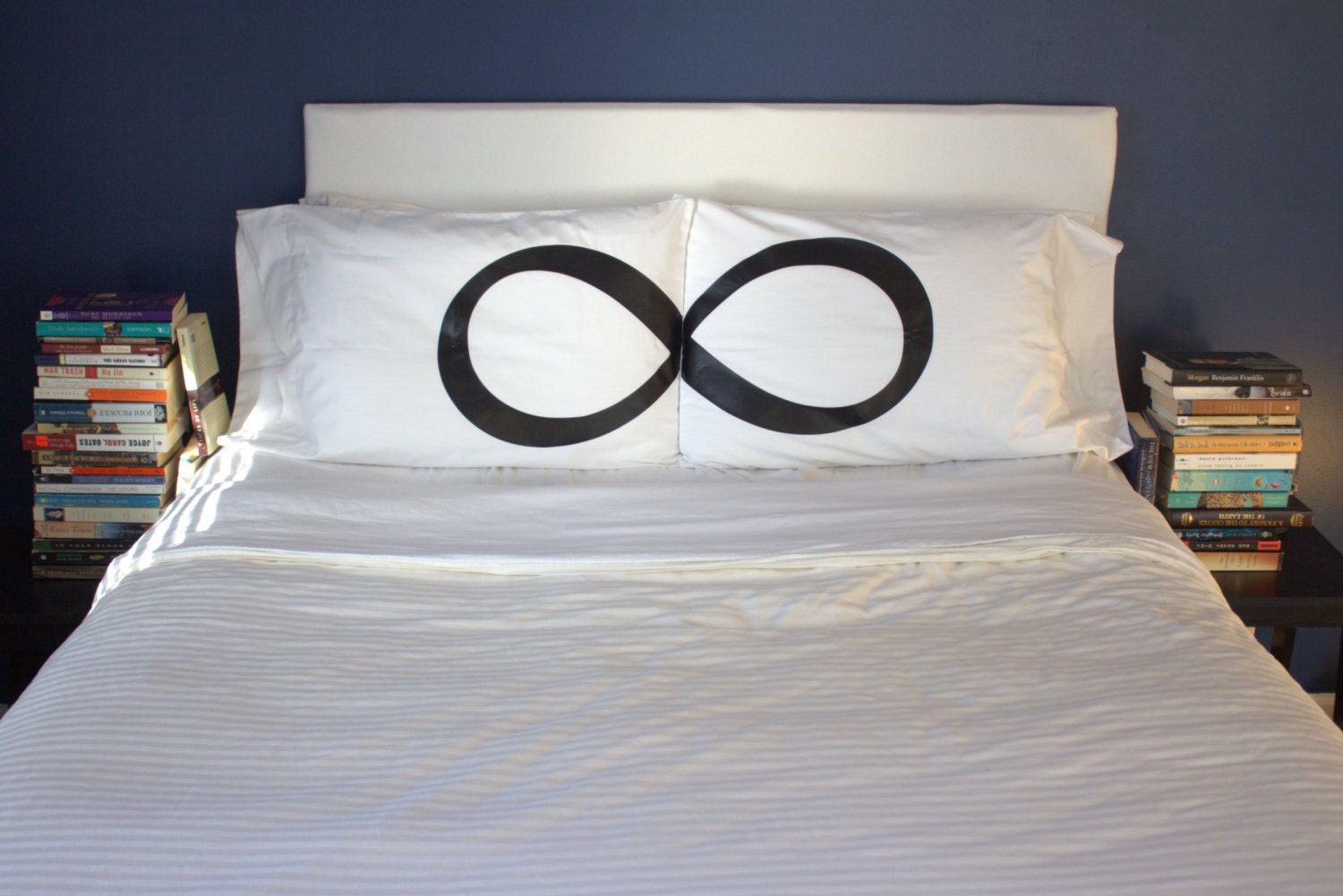PERFECT WEDDING GIFT His and Hers Pillow Case Infinity Pillow Eternity Pillowcase Bed Pillow Infinity Symbol Eternity Pillowcase