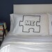 PERFECT WEDDING GIFT Puzzle Piece Pillow Case For Weddings, Couples, Love Pillowcases, You and Me, Pillows