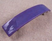 Tiffany Barrette -3.5" 9cm - Purple Violet Amethyst Grape Solid One Color Simple Design