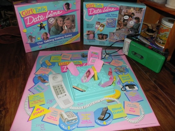 1980s Girl Talk Date Line Board Game by AlchemyCollectibles