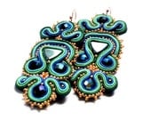 india vibes -  soutache earrings  free shipping