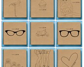 2013-14 Financial Year Weekly Planner - LARGE 20cm/7.9in Square - Choose Your Cover
