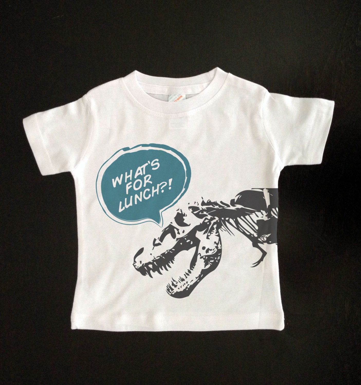 What's For Lunch - Funny Dinosaur Shirt - Dinosaur Baby Clothes - Children's Clothing