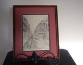 Vintage New Orleans Archie Boyd Pencil Sketch Print Signed