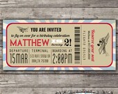 Airplane boarding pass invitation & coordinating tags Il_170x135