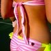 ON SALE reg 162. Neon Yellow Bandeau Sailor Swarovski Bikini