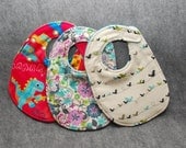 Drool Proof Stylish baby girl bibs - set of 3