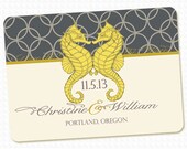 Seahorses PRINTABLE Custom Save the Date