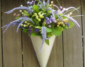 Spring Wreaths, Berry Wreaths, Purple Wreath, Outdoor Wreaths, Cottage Chic Decor