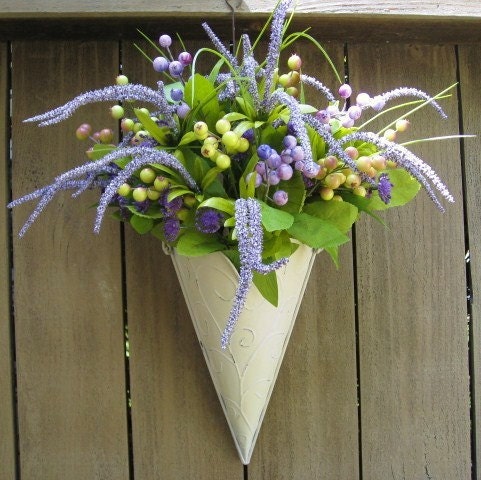 Spring Wreaths, Berry Wreaths, Purple Wreath, Outdoor Wreaths, Cottage Chic Decor