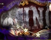 Vegas Grunge Signage 12x18 Fine Art Print