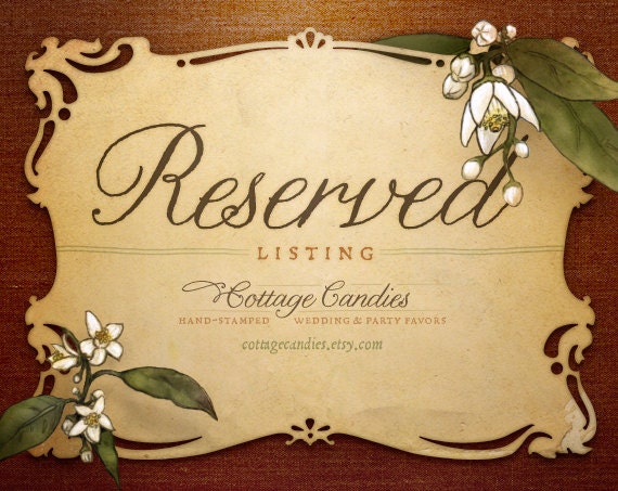 Reserved listing for Jackie