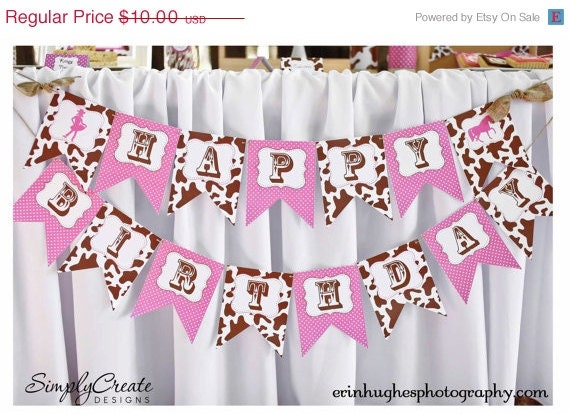 SALE Cowgirl BANNER DIGITAL File 8.5 x 11 Jpeg Files Personalized Diy Il_570xn