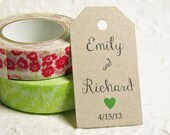 Kraft Favor Tags - Name Tags, Wedding Favor Tags, Gift Tags, Bridal Shower, Personalized Tags