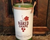 Recycled Wine Bottle Soy Candle