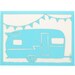 Vintage Trailer - Paper Cut Greeting Card