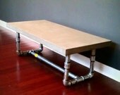 Industrial Concrete Coated Coffee Table