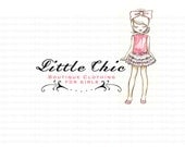 Little Chic - Girls Couture - OOAK Character Illustrated Premade Logo design-Will not be resold Il_170x135