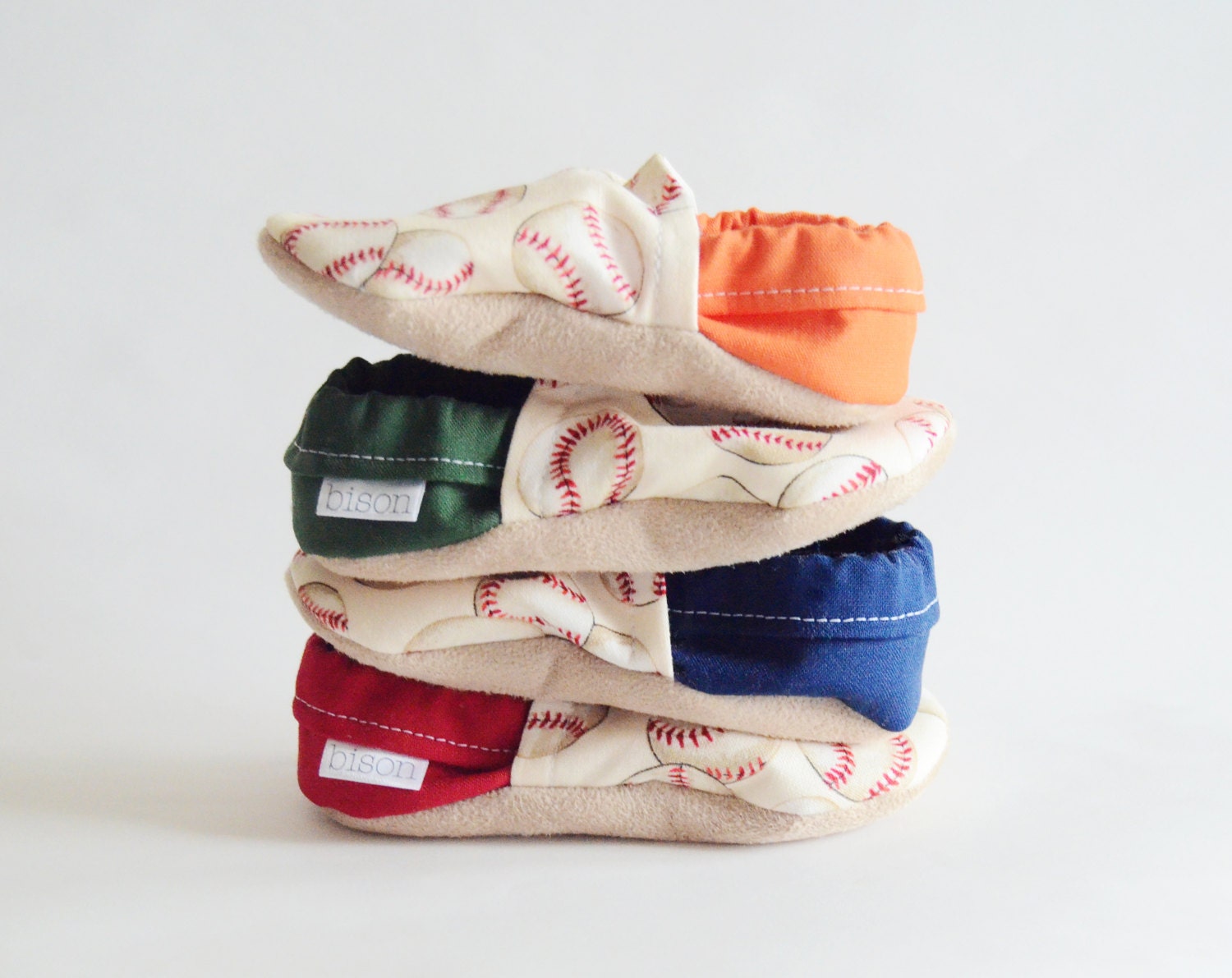 All Star Baseball Bison Booties Size 0 to 6 Months Ready to Ship baby newborn shoes