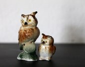 vintage tiny/ miniature ceramic owls