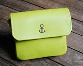 handbag "small Gisèle" vintage yellow leather