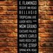 Las Vegas Subway Sign, Bus Roll, Tram Scroll Vintage Style Art Print 12 x 36