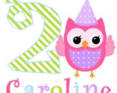 T-Shirt or Onesie Iron-on Transfer - Owl Girl Printable DIY Il_170x135