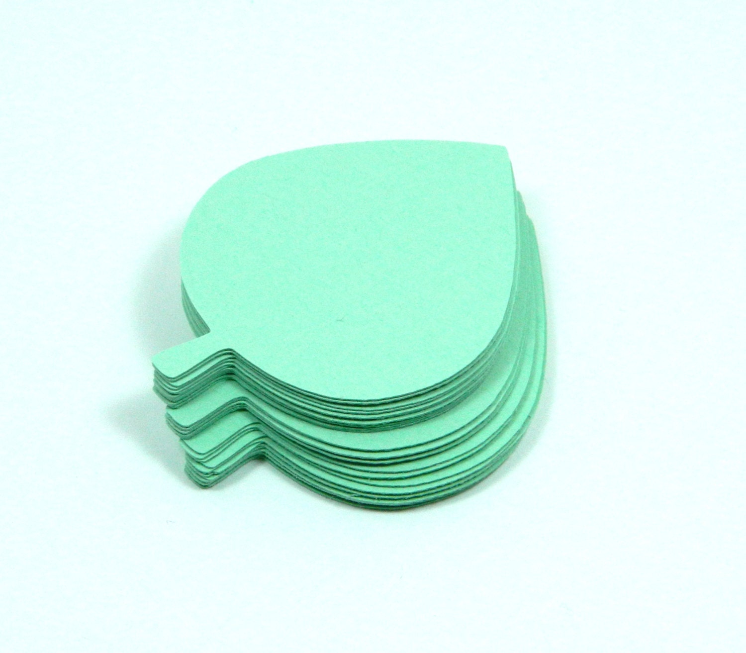 Leaf Die CutsPastel Green Paper Leaves Paper Leaves Wedding Tree Leaves
